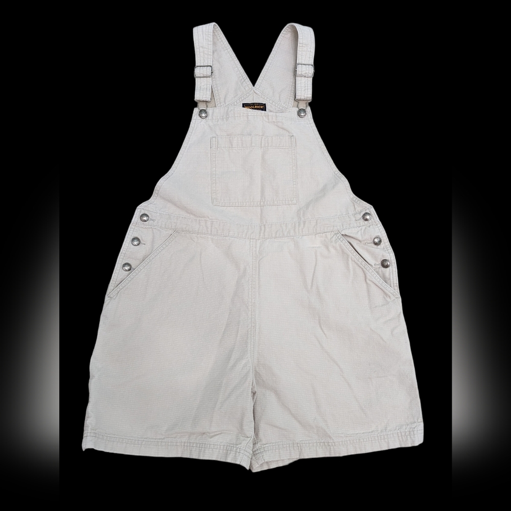 VTG Woolrich *Sz Large*  Shortall Overalls Tan Ripstop